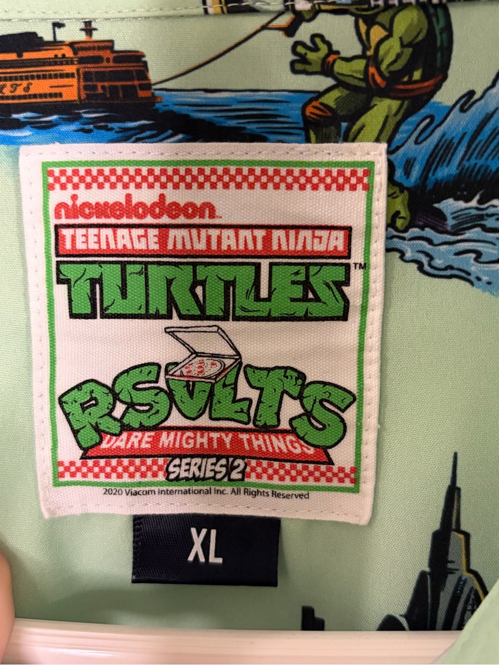RSVLTS TMNT "Tourists" Men's Short Sleeve Button-Up XL READ - Picture 4 of 11